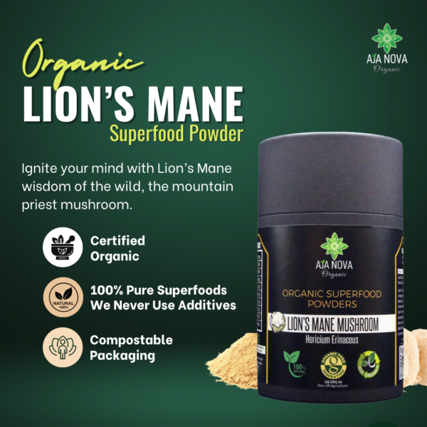 Organic Lion's Mane Mushroom Powder - Image 3