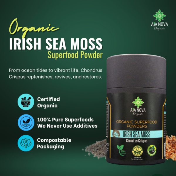 Organic Irish Sea Moss Powder - Chondrus Crispus - - Image 3